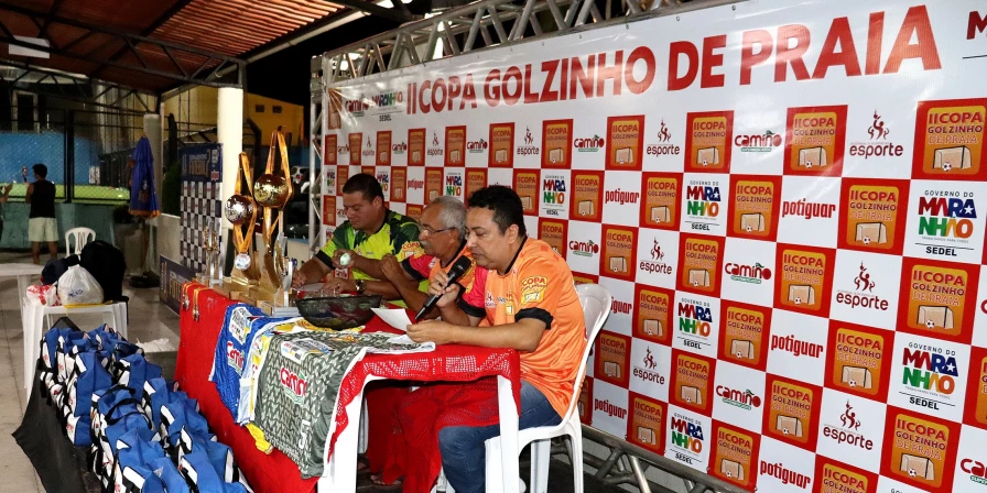 Congresso técnico define confrontos da Copa Golzinho de Praia.