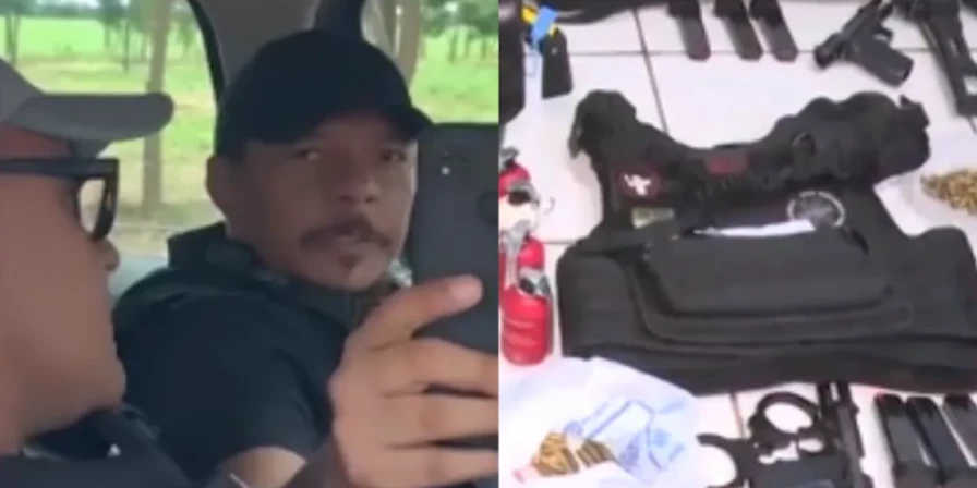 A ação foi filmada por um fazendeiro, que era alvo do despejo.
