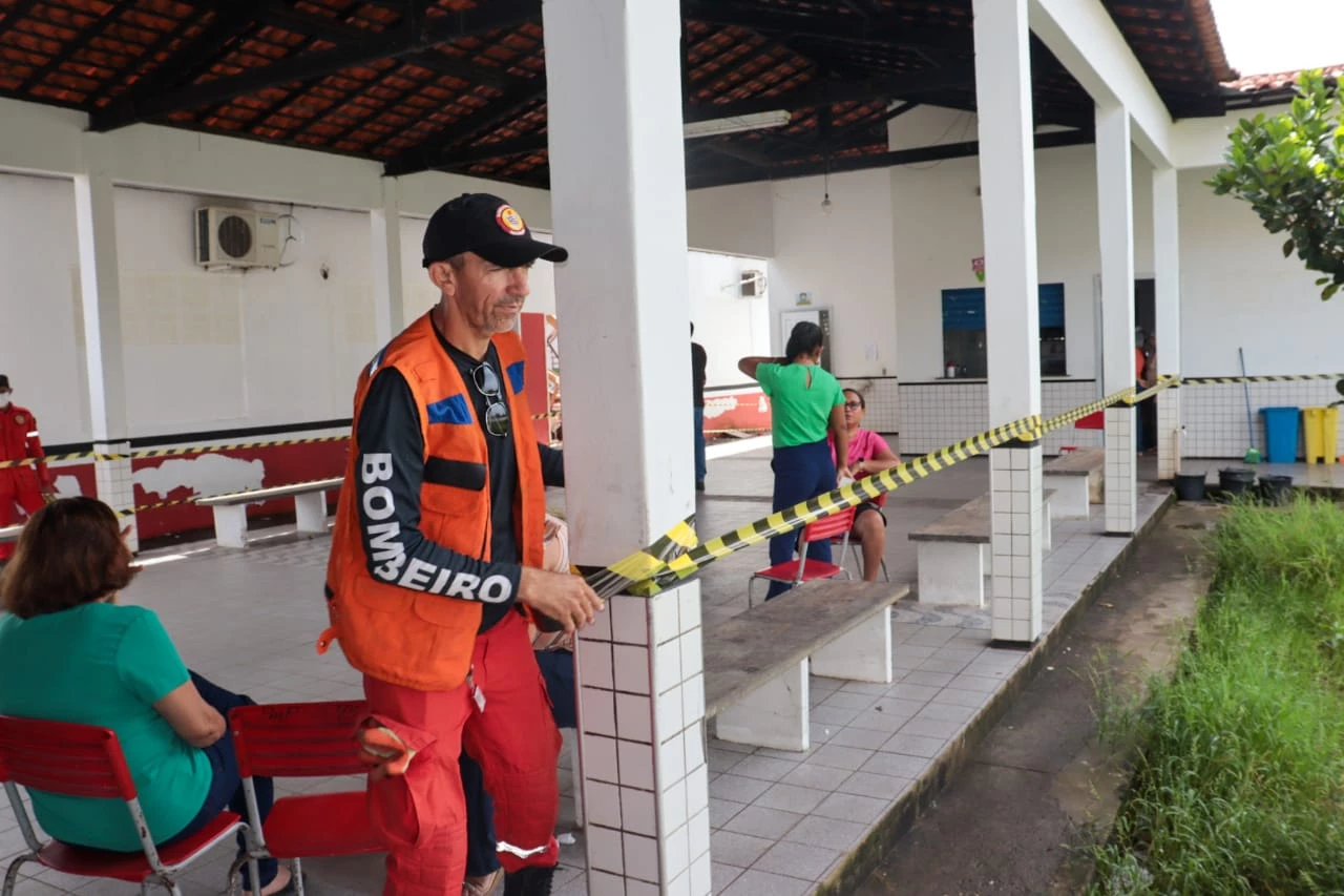Escola foi interditada. (Foto: Divulgação / Prefeitura de Pedreiras)