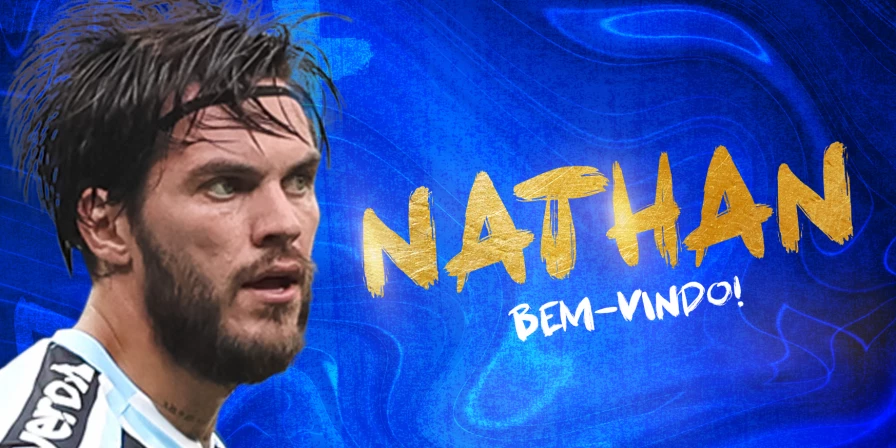 Nathan, meia do Grêmio.