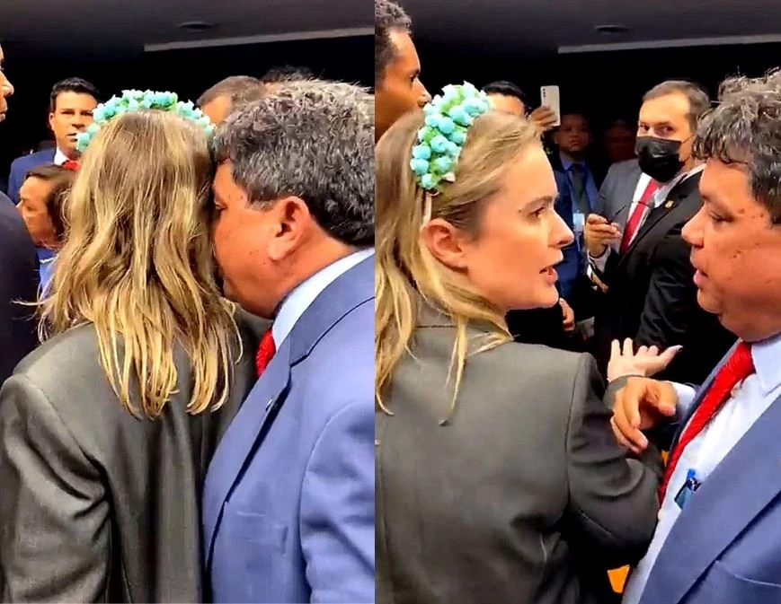 Jerry e Júlia Zanatta em audiência na Câmara.