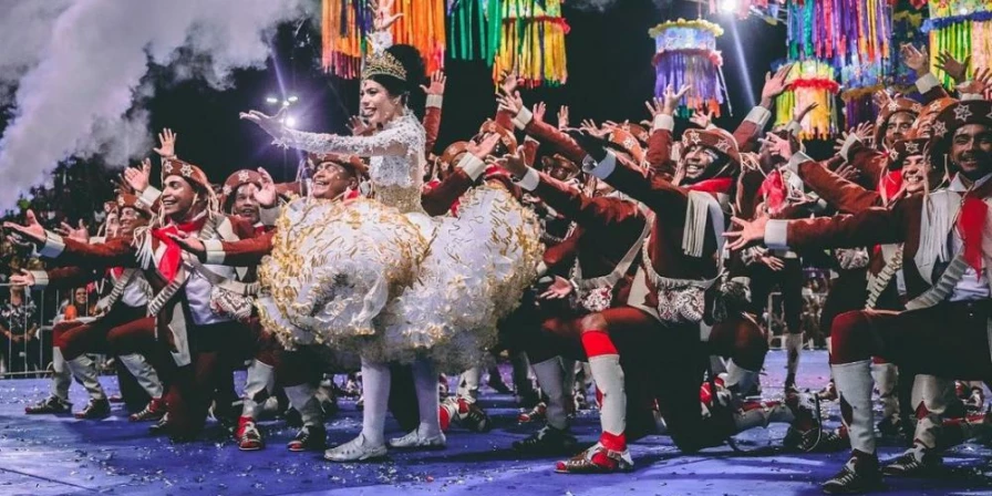 Serão cinco noites de diversão com a apresentação das quadrilhas juninas.
