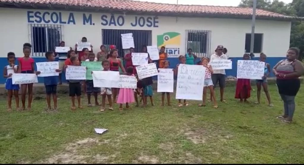 A manifestação foi realizada nessa terça-feira (18). Foto: Reprodução.