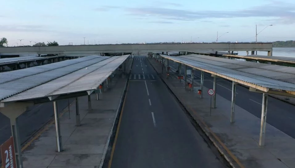 Terminal da Praia Grande entra em reforma nesta segunda-feira (14). (Foto: Paulo Soares/Grupo Mirante)