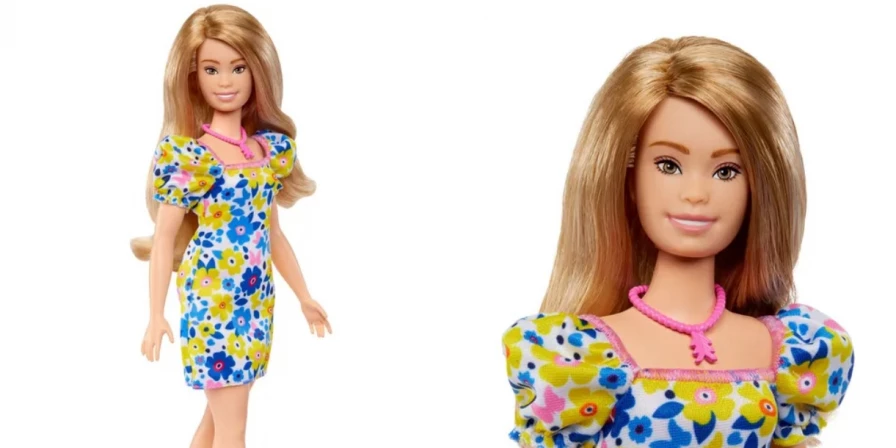 Boneca Barbie com síndrome de down.