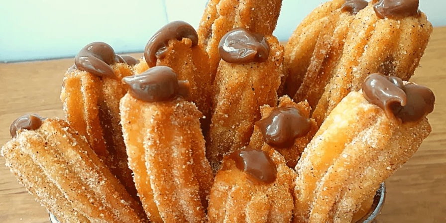 Churros caseiros.