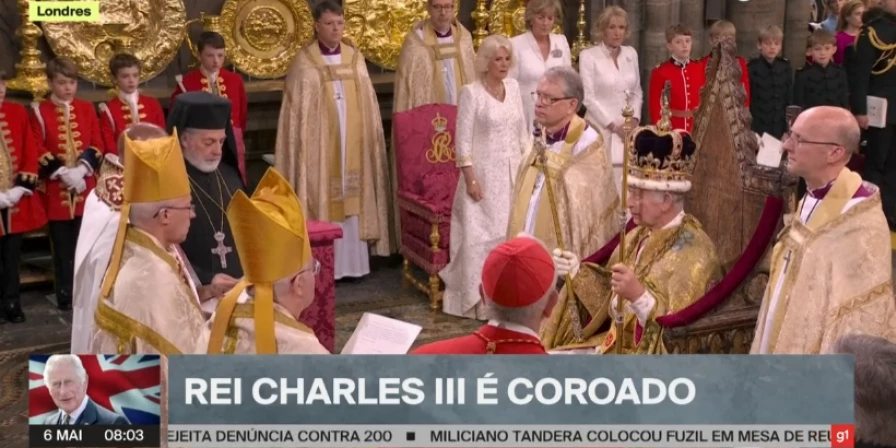 Rei Charles III foi coroado neste sábado