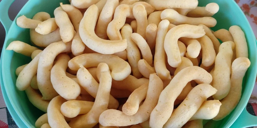 Biscoito de polvilho assado.