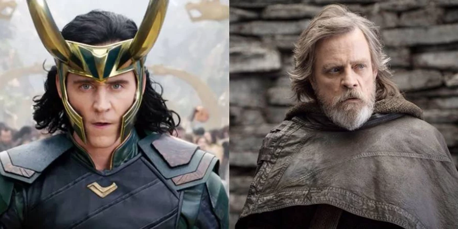 Tom Hiddleston (Loki) e Mark Hamill (Star Wars).