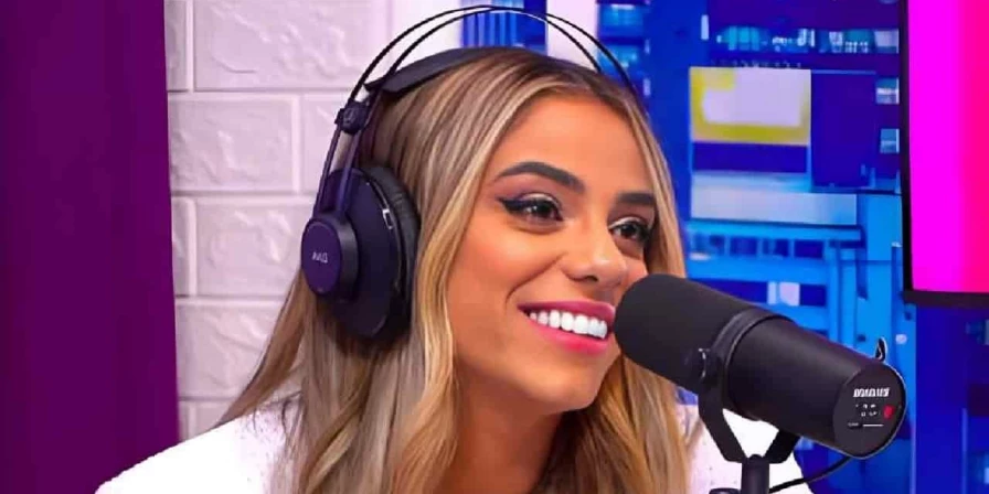 Ex-BBB Key Alves no podcast "Podcats".