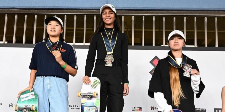 Rayssa Leal leva o ouro nos X-Games.