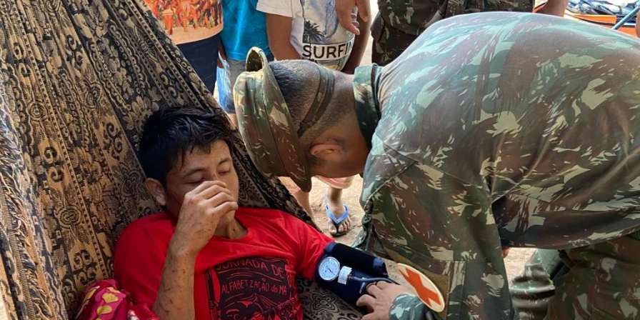 Busca pelo indígena contou com o auxílio de militares do 50° Batalhão de Infantaria de Selva do Exército Brasileiro.