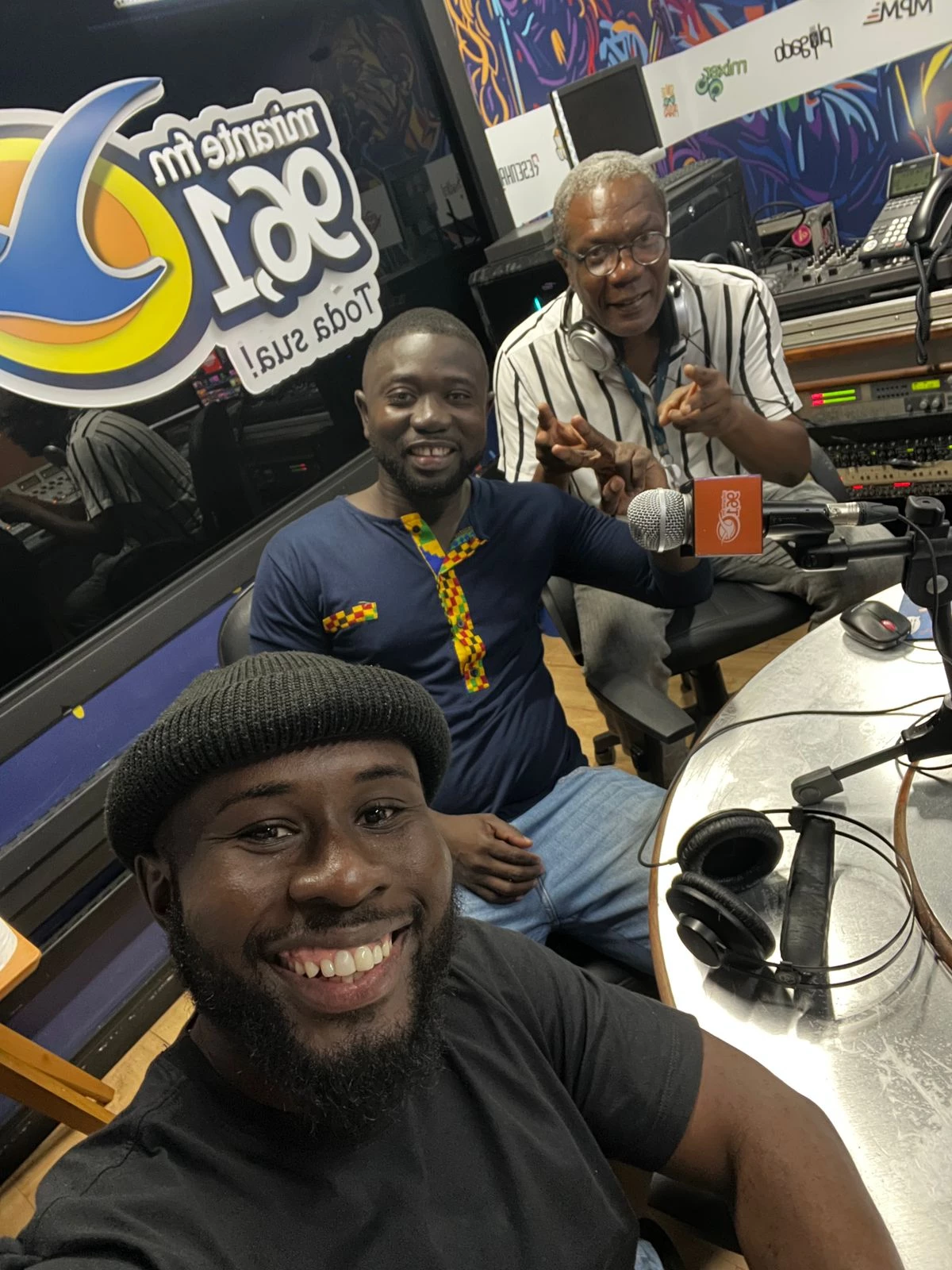 Joseph e Siaca no Plugado, na Mirante FM. Foto: Divulgação