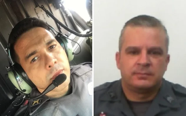 Capitão Josias Justi (à esquerda) e sargento Roberto da Silva foram mortos a tiros por colega na base da Polícia Militar, em Salto (SP). Foto: Reprodução