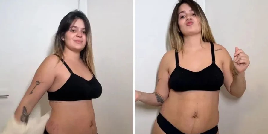 Viih Tube mostra corpo real um mês após dar à luz.