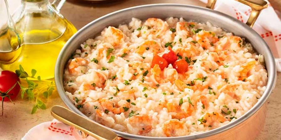 Arroz de camarão.