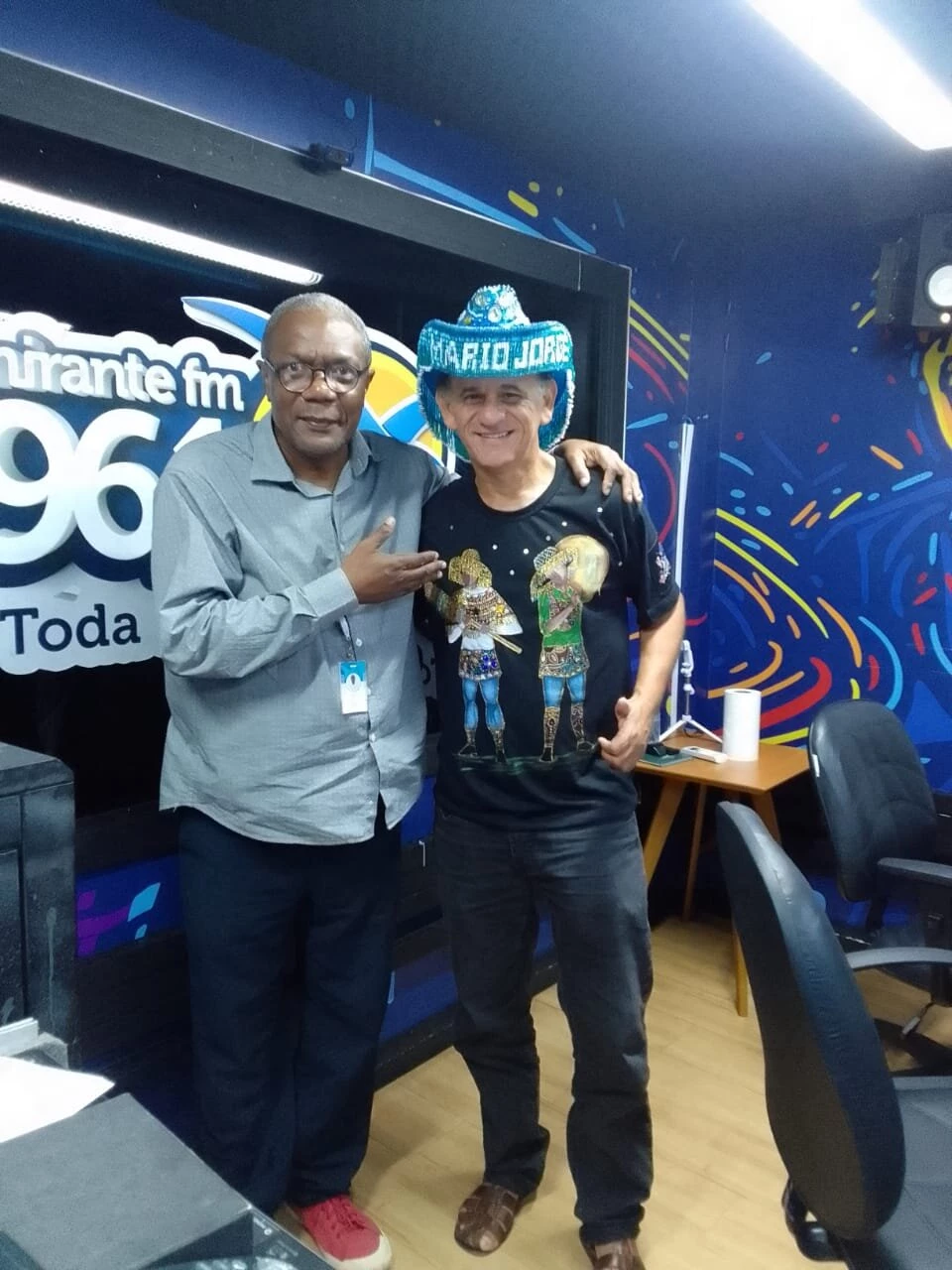 Mário Jorge,produtor cultural e idealizador da Festança no Ceprama,no Plugado, na Mirante FM. Foto; Divulgação