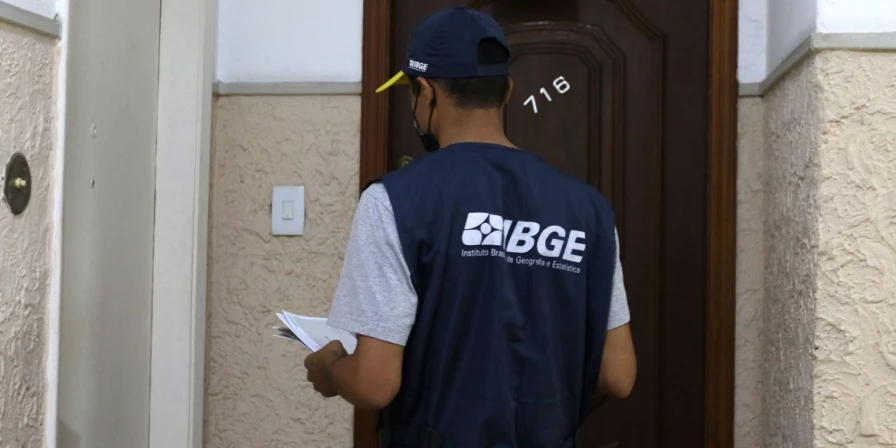 Recenseadores do IBGE trabalharam na coleta de dados do Censo Demográfico.