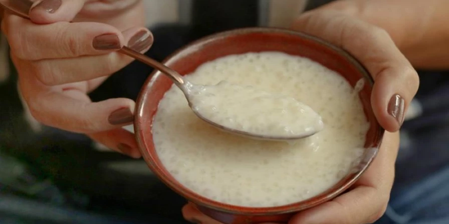 Mingau de tapioca.