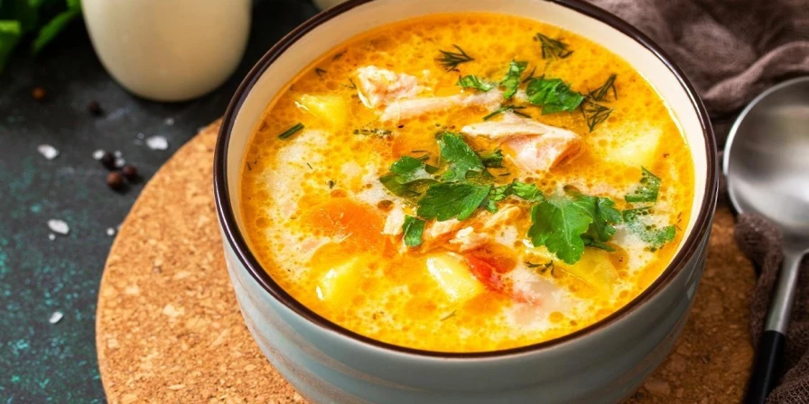 Peixe com batata e espinafre.
