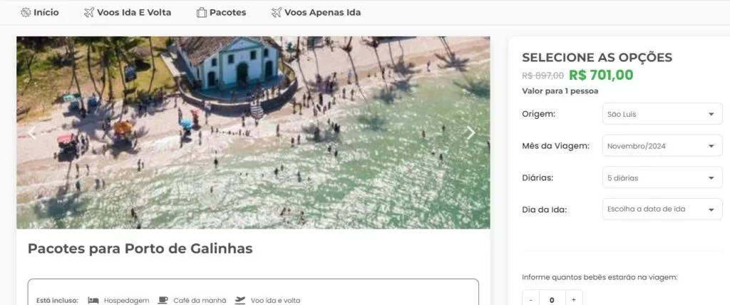 (Foto: 123Milhas/Reprodução)