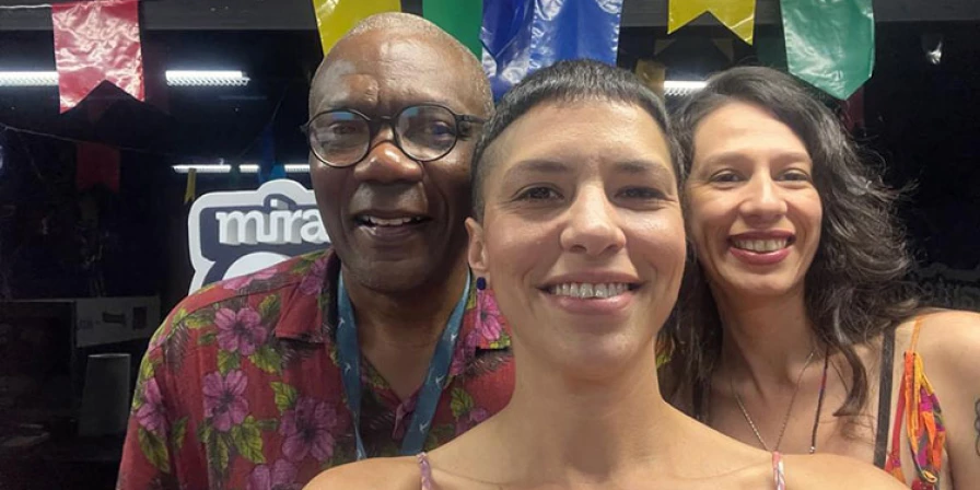 Joana Golin e Pensa Nuvem no Plugado, na Mirante FM. Foto: Divulgação