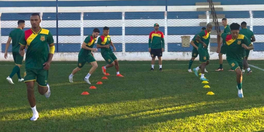 Treino do Sampaio Corrêa em Itajobi.