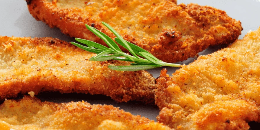 Filé de frango à milanesa.