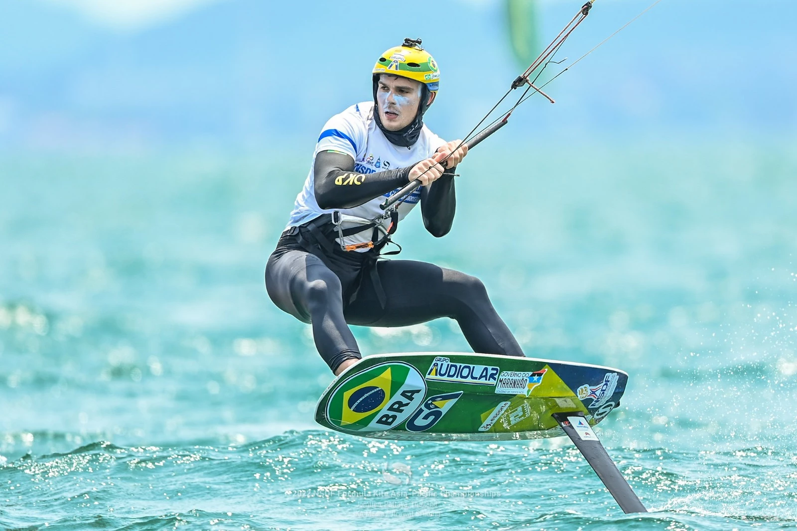 Kitesurfista maranhense se destacou em competição no mês de junho (Crédito: Assessoria)
