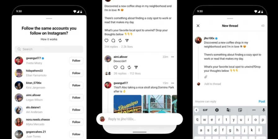 Threads, aplicativo criado pela Meta para rivalizar com o Twitter