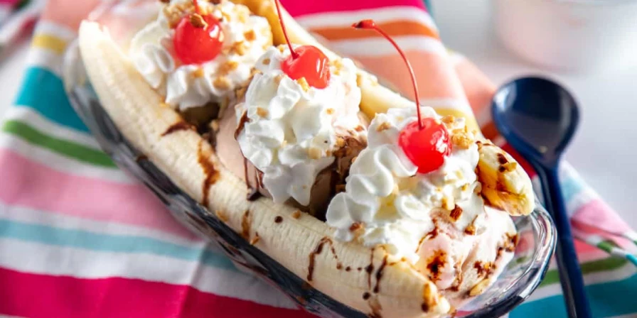Banana split.