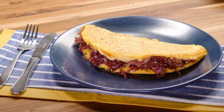 Tapioca de cuscuz.