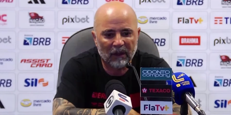 Jorge Sampaoli, técnico do Flamengo.