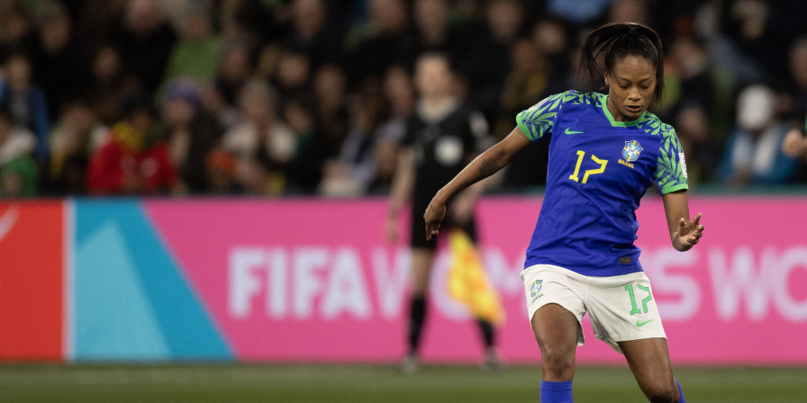 Ary Borges na partida do Brasil com a Jamaica (Thais Magalhães/CBF)
