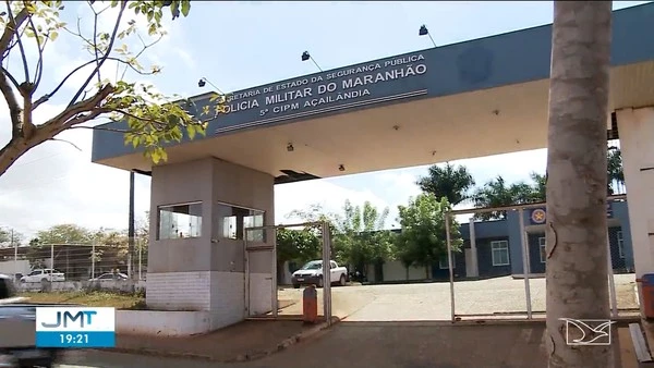 26º BPM em Açailândia. (Foto: Reprodução / TV Mirante)
