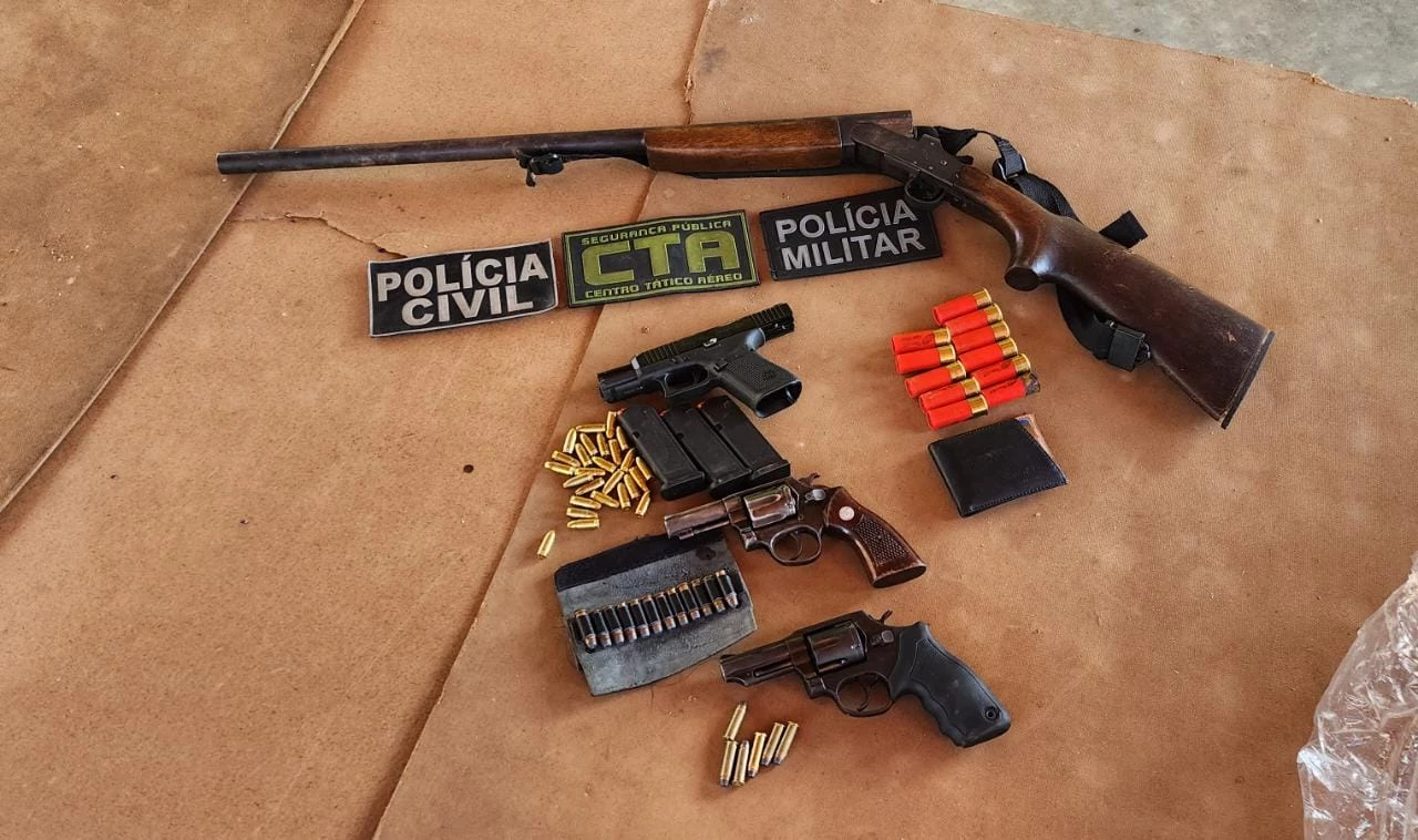 Material apreendido durante a operação. (Foto: divulgação / Polícia Civil)