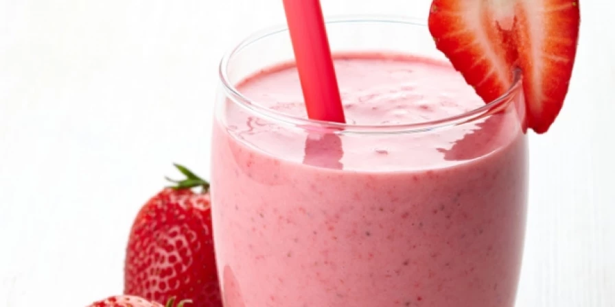 Vitamina de morango.