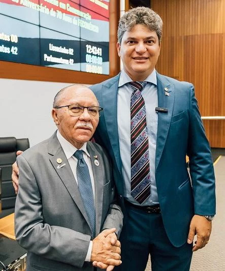 Maurício Feijó com o deputado Francisco Nagib Oliveira
