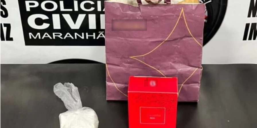 Cocaína era transportada dentro de embalagem de perfume.