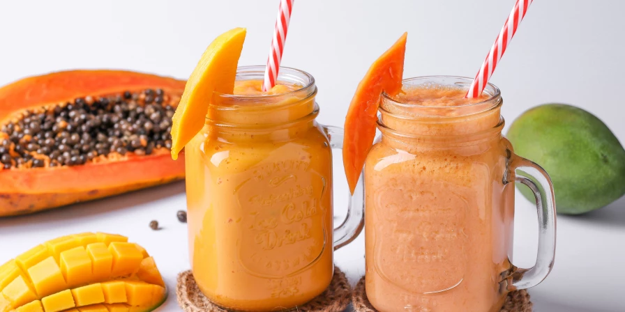 Vitamina de mamão.