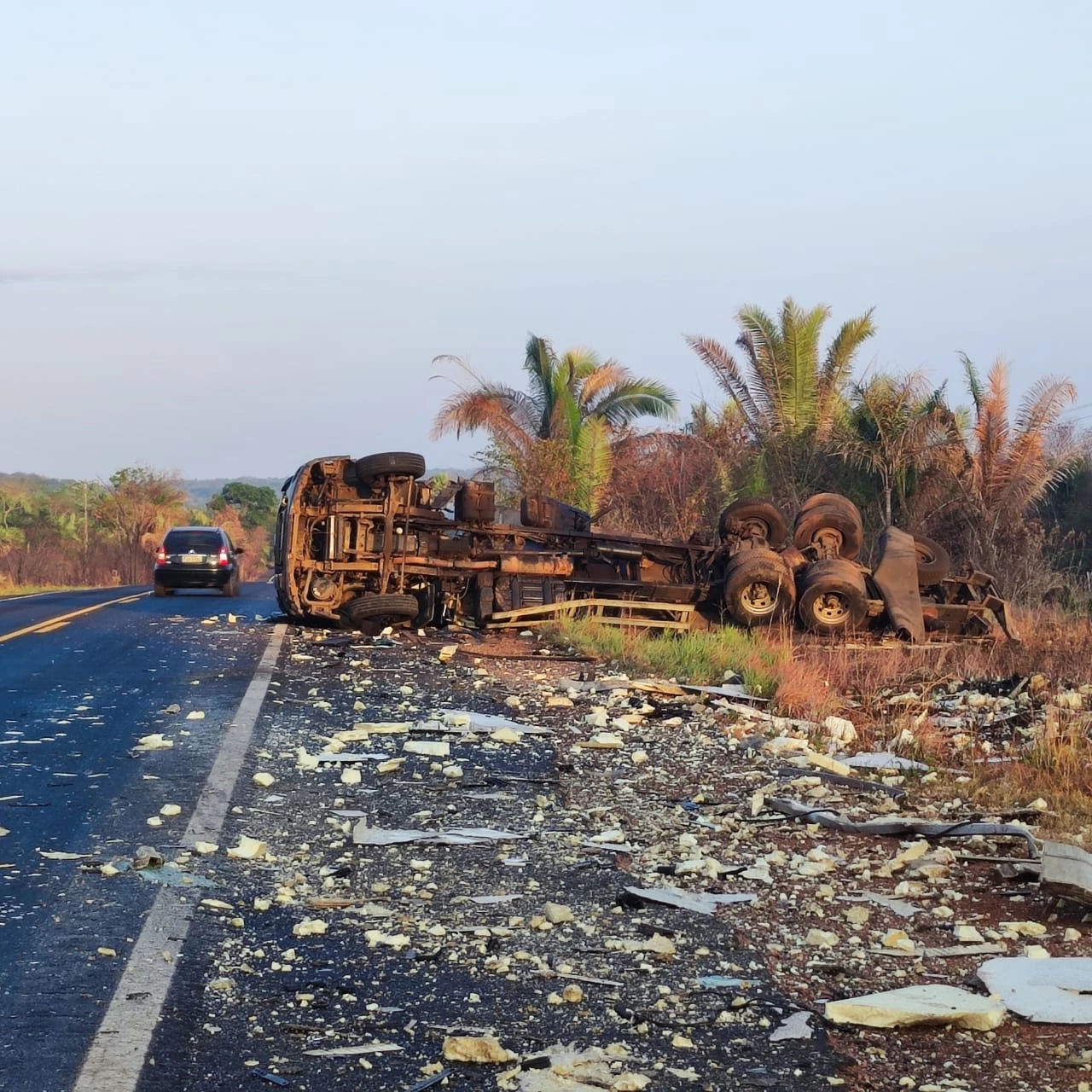A colisão aconteceu no início da manhã desta quarta-feira (20). (Foto: divulgação / PRF-MA)