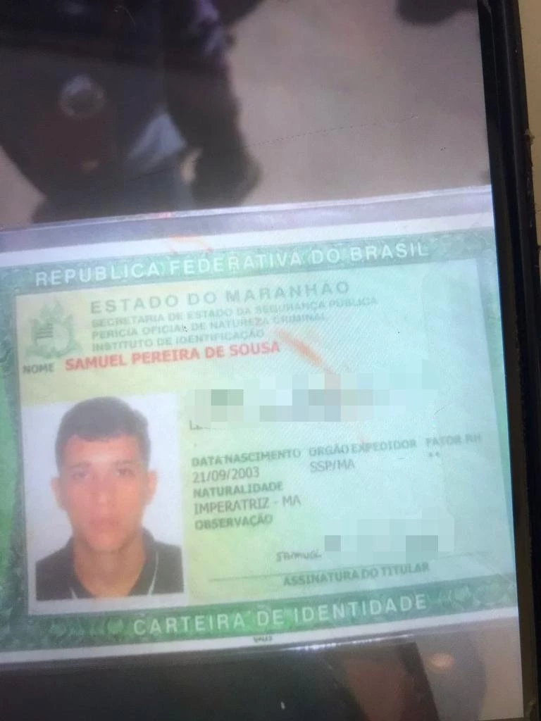 Samuel Pereira de Sousa, foi assassinado a tiros. Foto: Reprodução