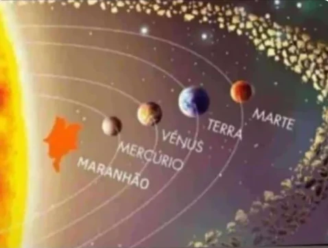 Novo sistema solar maranhense. Foto: Reprodução/Redes sociais