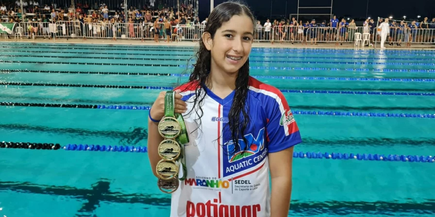 A maranhense Sofia Duailibe conquistou quatro medalhas no Norte/Nordeste.