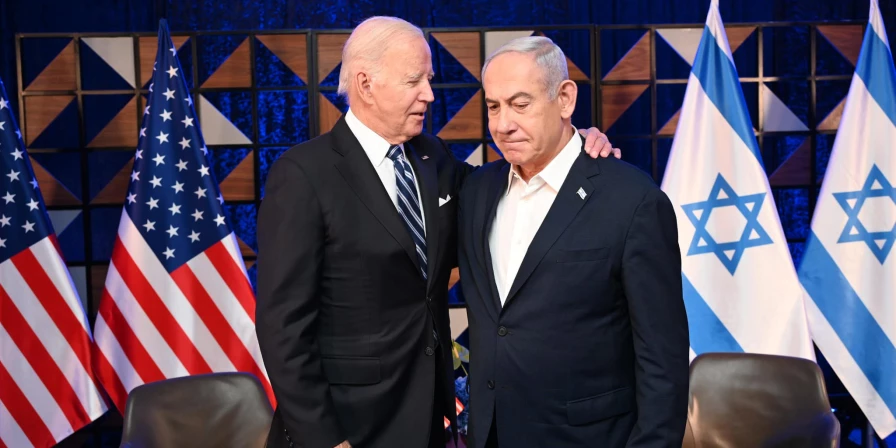 Joe Biden está em Israel negociando com partes no conflito