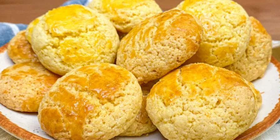 Broa de fubá de liquidificador.