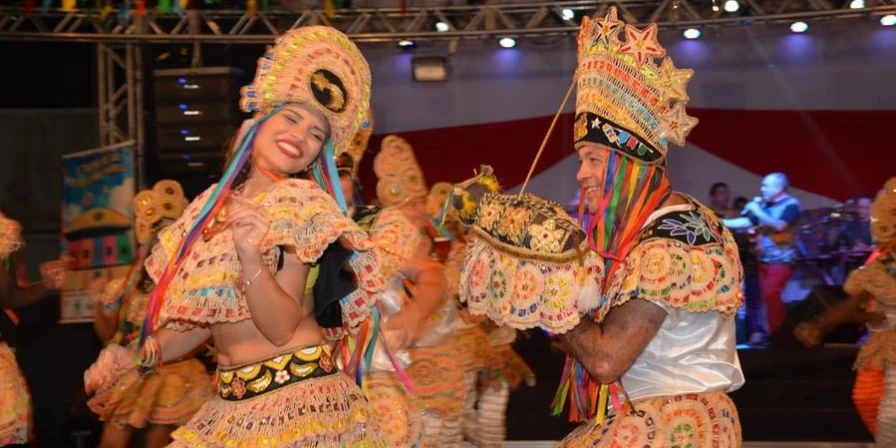 Boi Barrica usa palha de buriti em sua indumentária