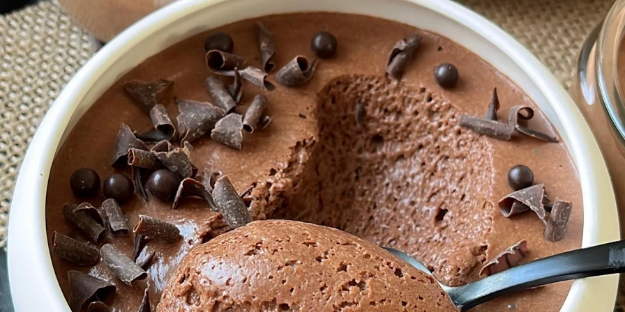 Mousse de chocolate.