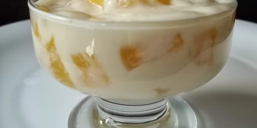 Mousse de abacaxi.