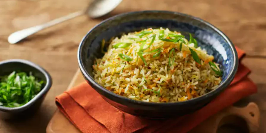 Arroz frito.